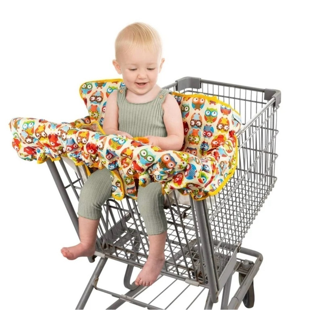 Colorful Owl Shopping Cart Cover